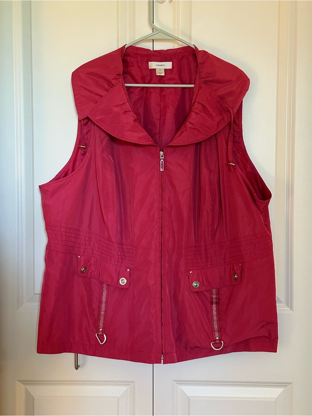 Raspberry colored vest